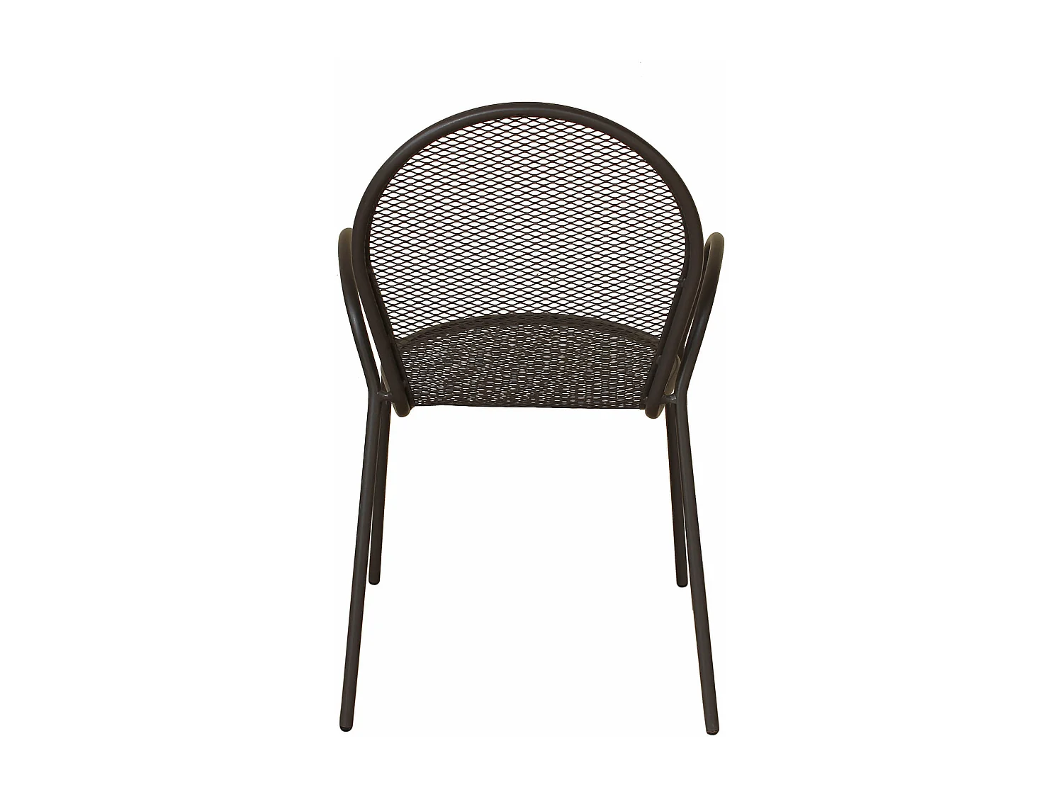 MilaniHome.it - Poltrona Sedia Impilabile In Ferro Taupe Per Esterno Giardino, Portico, Ristorante, Gelateria Bar Hotel Albergodi coloreTaupe