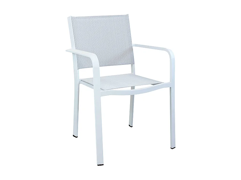 MilaniHome.it - Poltrona Impilabile In Alluminio Bianco Da Esterno Giardino, Per Ristorante Agriturismo Albergo Hoteldi coloreBianco