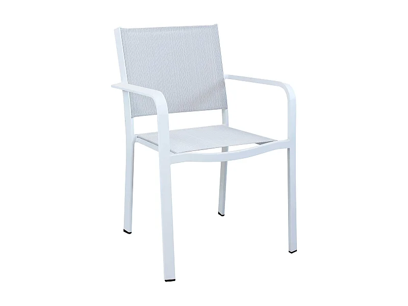 MilaniHome.it - Poltrona Impilabile In Alluminio Bianco Da Esterno Giardino, Per Ristorante Agriturismo Albergo Hoteldi coloreBianco