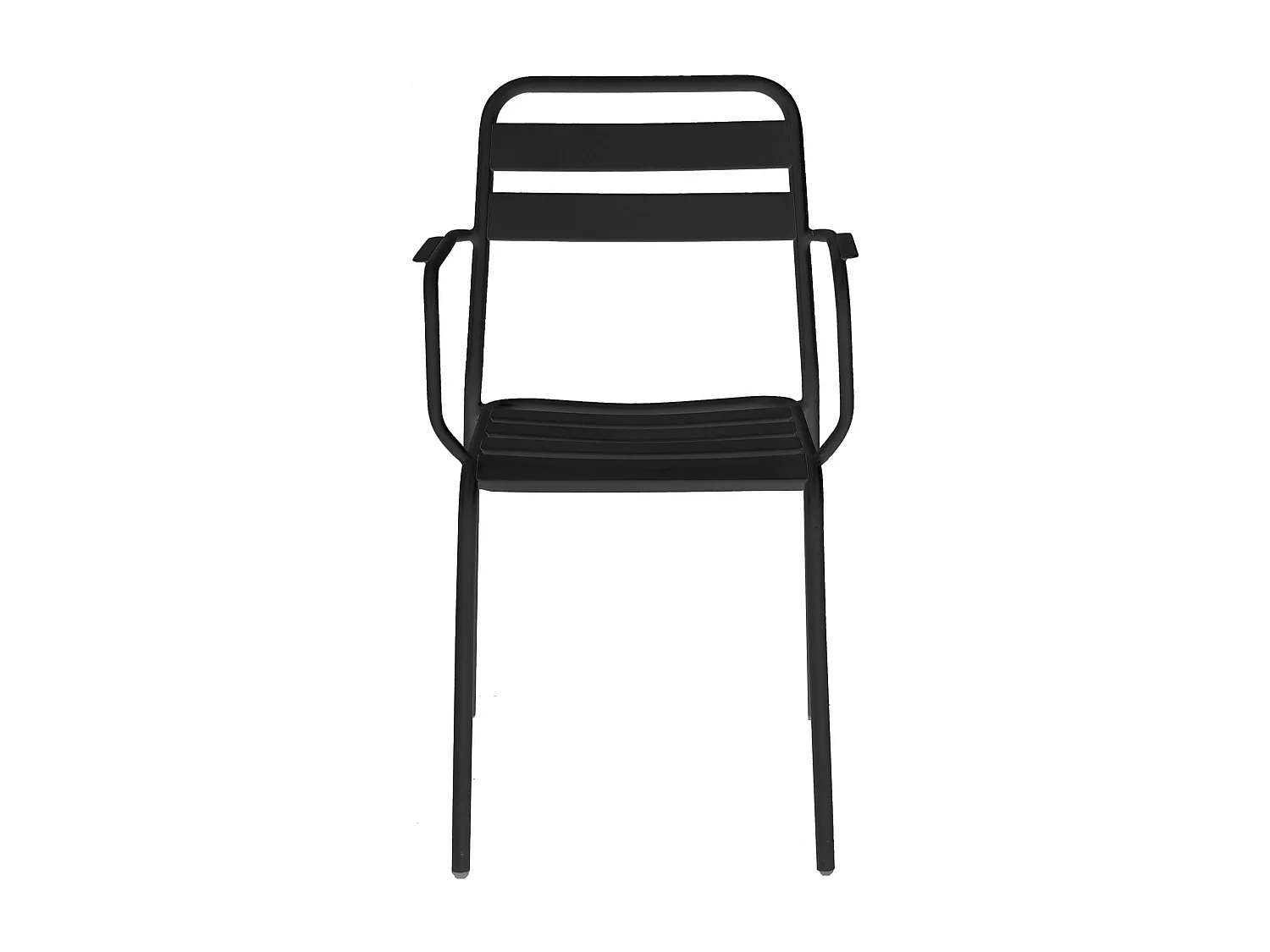 MilaniHome.it - Poltrona Impilabile In Ferro Nera Per Esterno Giardino, Portico, Ristorante, Gelateria Bar Hotel Albergodi coloreAntracite