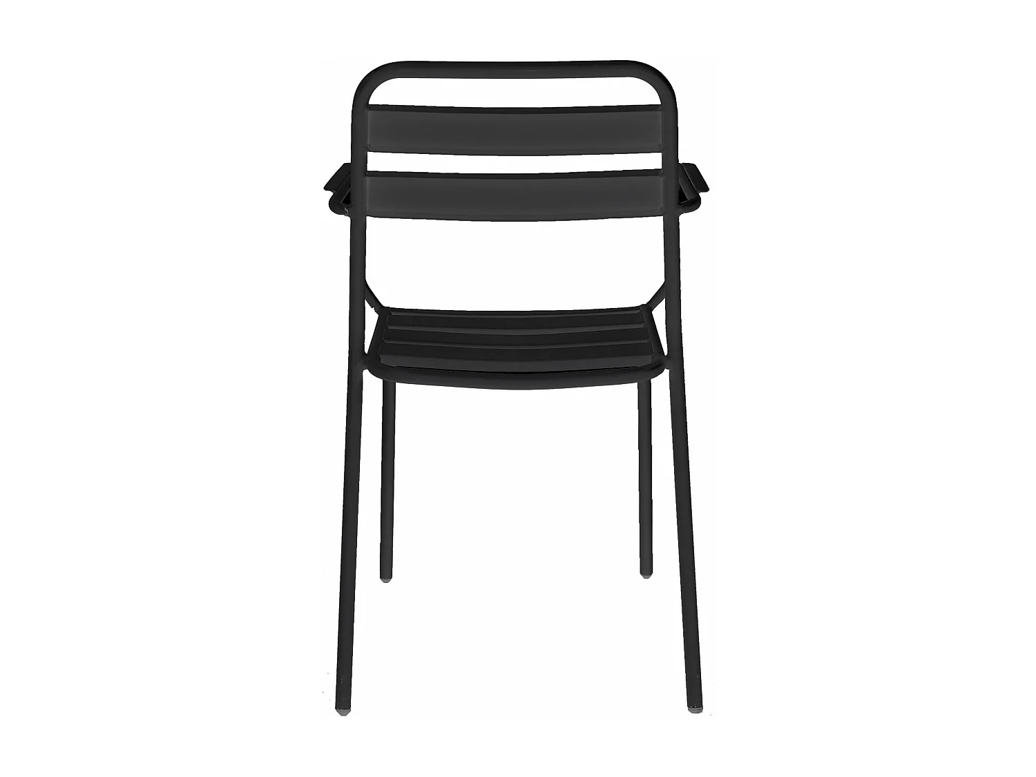 MilaniHome.it - Poltrona Impilabile In Ferro Nera Per Esterno Giardino, Portico, Ristorante, Gelateria Bar Hotel Albergodi coloreAntracite
