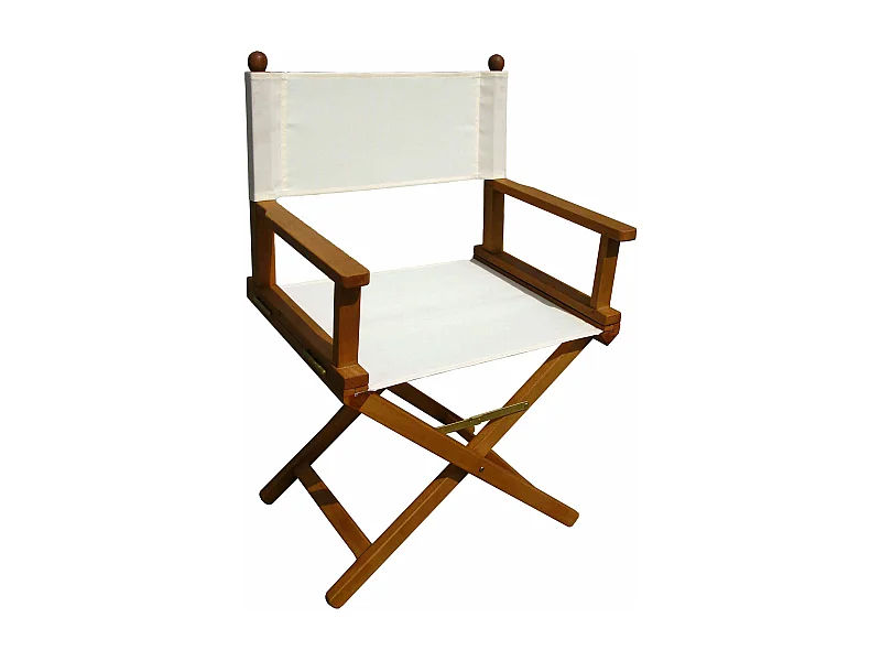 MilaniHome.it - Poltrona Sedia Regista In Legno Di Acacia Per Esterno Giardino Portico Ristorante Bar Hotel Albergo Agriturismodi coloreMarrone