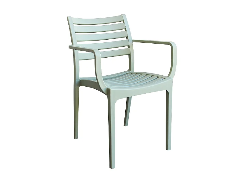 MilaniHome.it - Poltrona in plastica per esterno giardino interno sala da pranzo colorata polipropilenedi coloreVerde