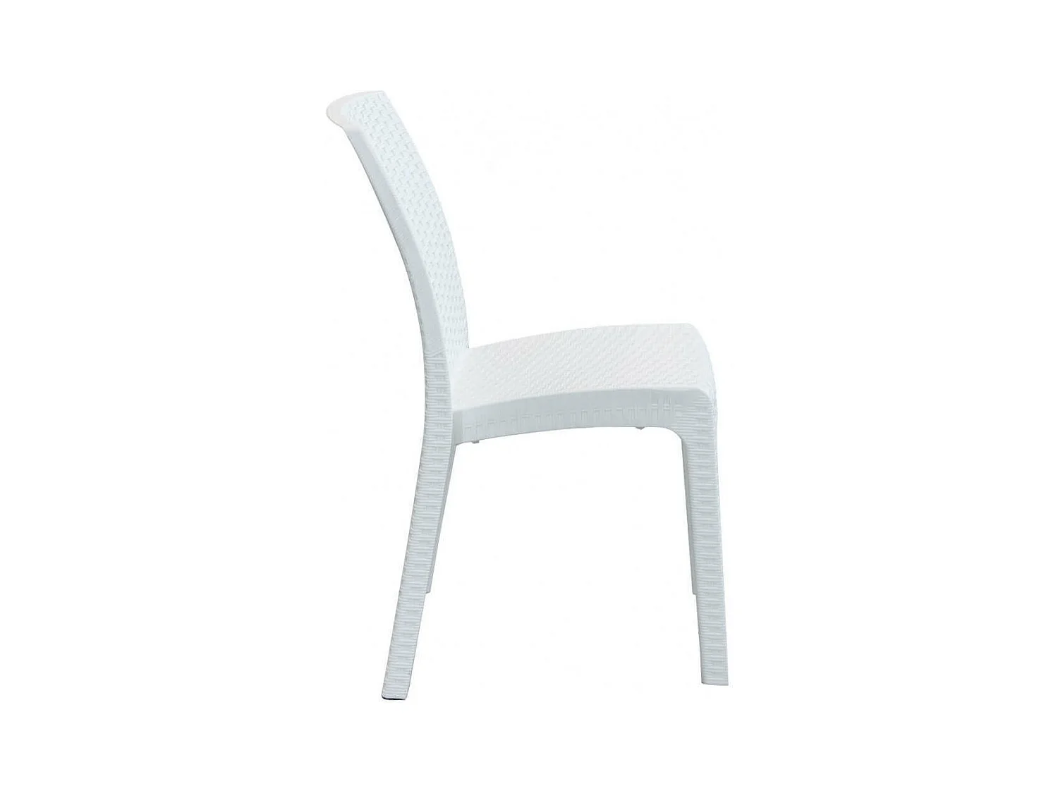 MilaniHome.it - Sedia Da Giardino Impilabile In Wicker Stampato Bianco Da Esterno Giardino Terrazzo Portico Locale Bardi coloreBianco