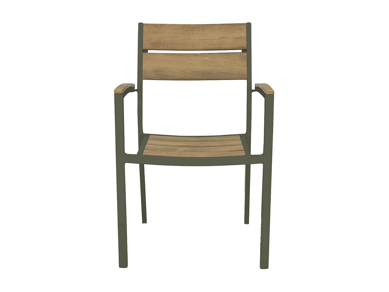 MilaniHome.it - Poltrona Sedia Impilabile In Alluminio E Polywood Da Esterno Giardino, Per Ristorante Agriturismo Albergo Hotel Colore Taupedi coloreTaupe