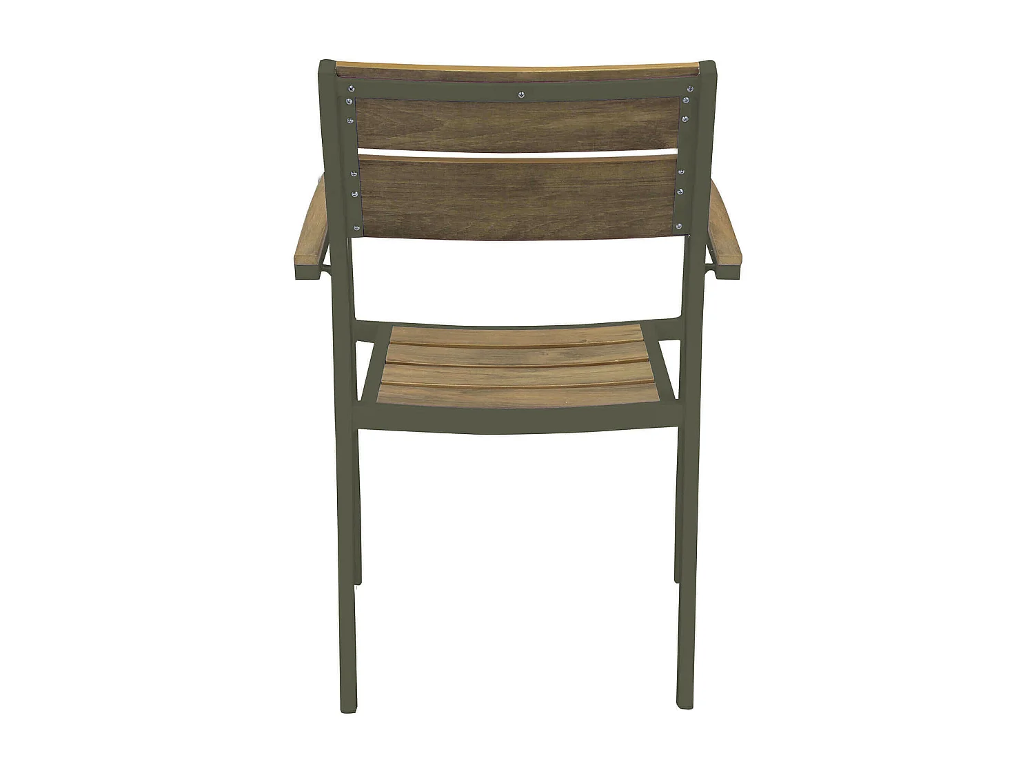 MilaniHome.it - Poltrona Sedia Impilabile In Alluminio E Polywood Da Esterno Giardino, Per Ristorante Agriturismo Albergo Hotel Colore Taupedi coloreTaupe