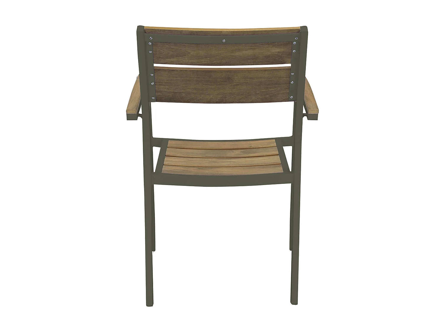 MilaniHome.it - Poltrona Sedia Impilabile In Alluminio E Polywood Da Esterno Giardino, Per Ristorante Agriturismo Albergo Hotel Colore Taupedi coloreTaupe