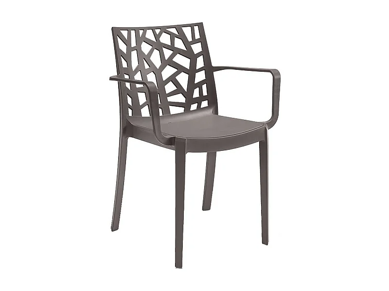 MilaniHome.it - poltrona da giardino di design moderno per giardino cm 55 x 58 x 82 hdi coloreTaupe