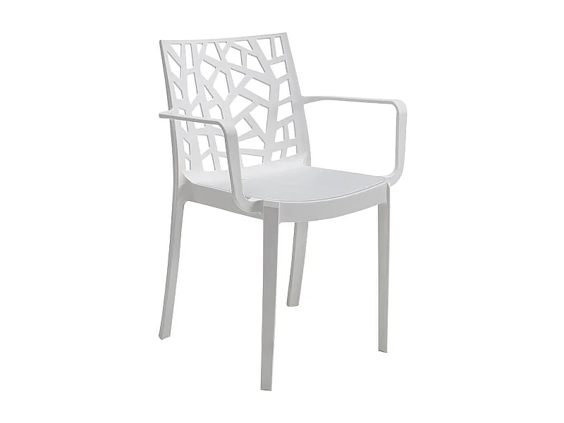 MilaniHome.it - poltrona da giardino di design moderno per giardino cm 55 x 58 x 82 hdi coloreBianco