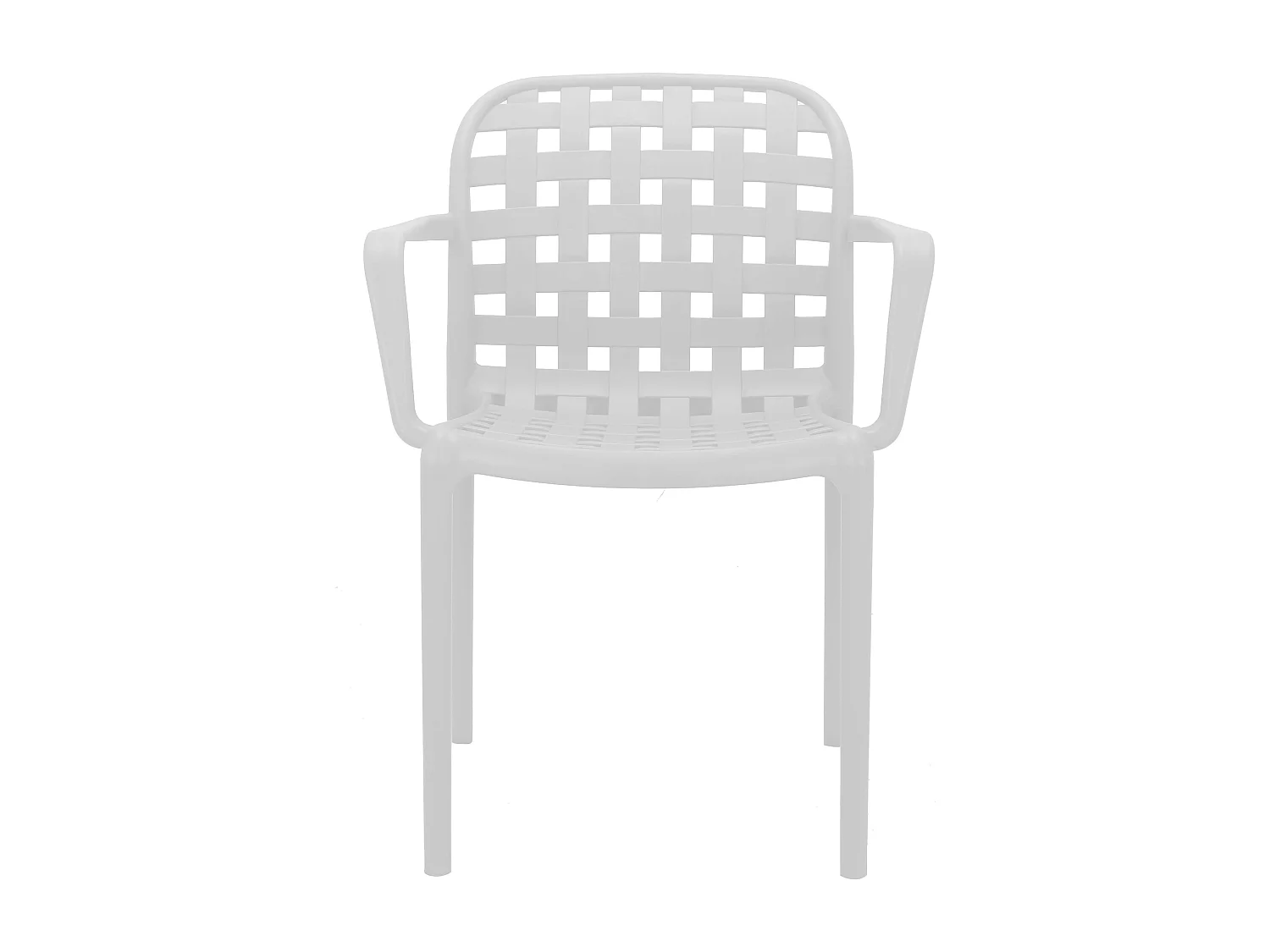 MilaniHome.it - poltrona da giardino in polipropilene di design moderno industrial cm 58 x 57,5 x 82,5 hdi coloreBianco