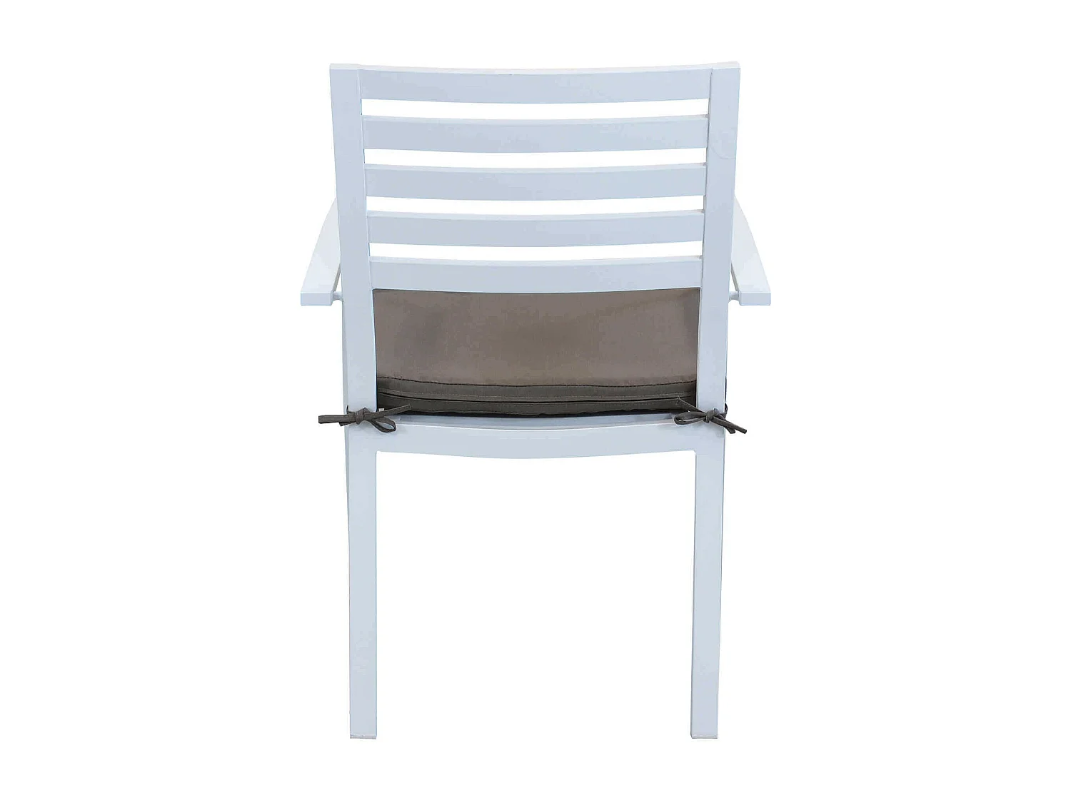 MilaniHome.it - Poltrona Impilabile In Alluminio Bianco Con Cuscino Da Esterno Giardino Per Bar Ristorante Agriturismo Pasticceria Albergo Hoteldi coloreBianco