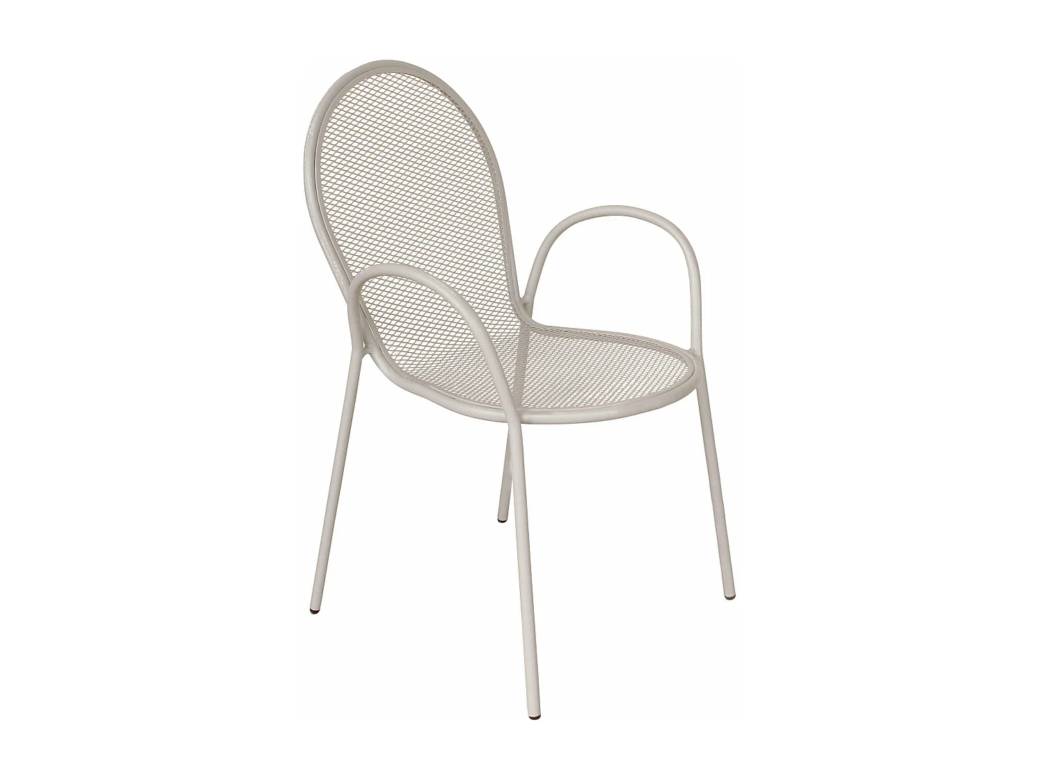 MilaniHome.it - Poltrona Impilabile In Ferro Tortora Per Esterno Giardino, Portico, Ristorante, Gelateria Bar Hotel Albergodi coloreTortora