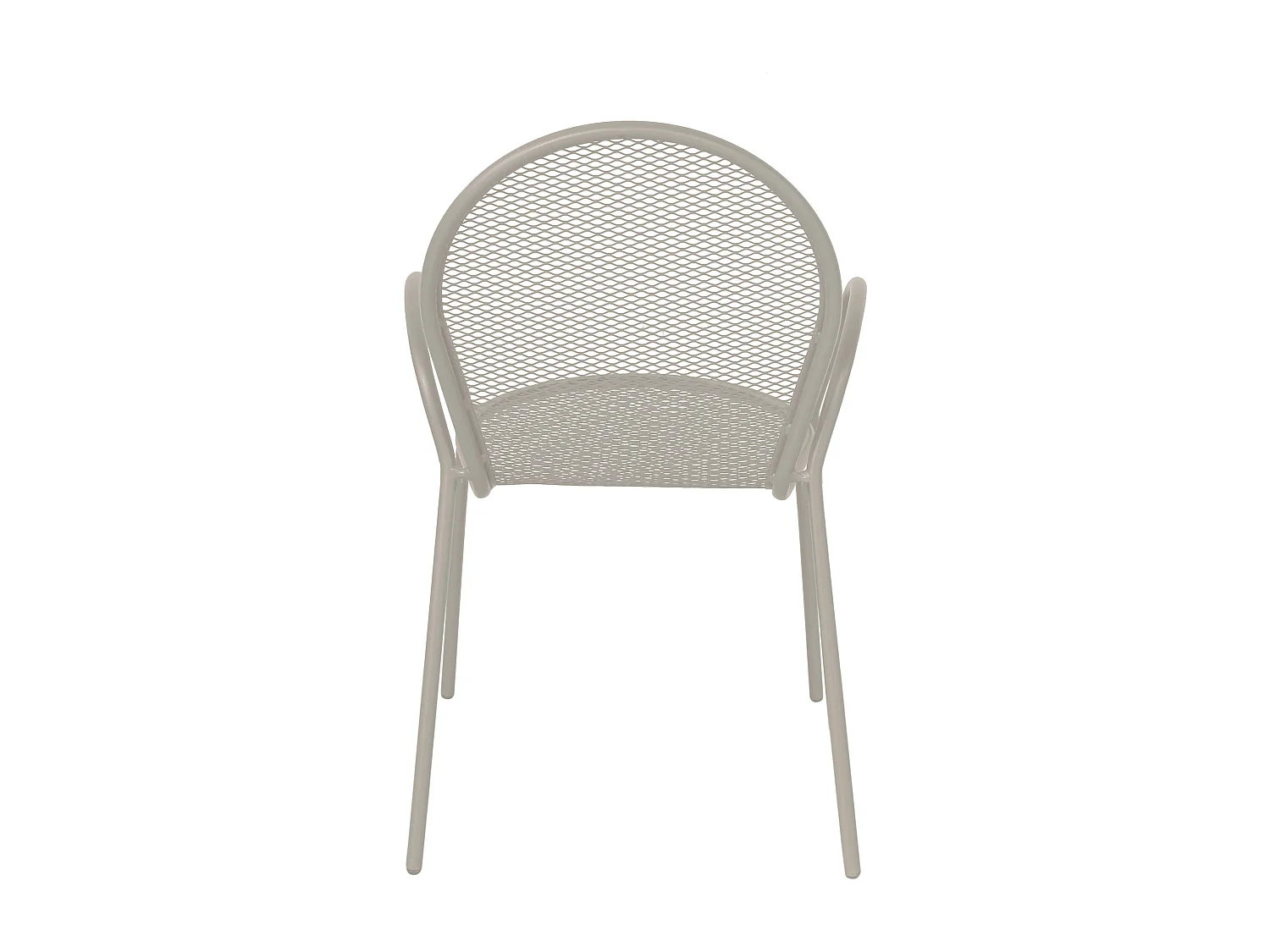 MilaniHome.it - Poltrona Impilabile In Ferro Tortora Per Esterno Giardino, Portico, Ristorante, Gelateria Bar Hotel Albergodi coloreTortora