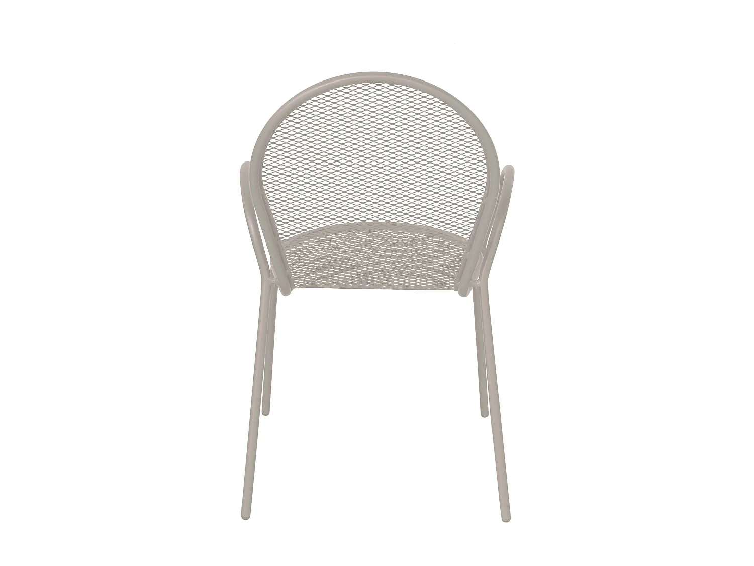 MilaniHome.it - Poltrona Impilabile In Ferro Tortora Per Esterno Giardino, Portico, Ristorante, Gelateria Bar Hotel Albergodi coloreTortora