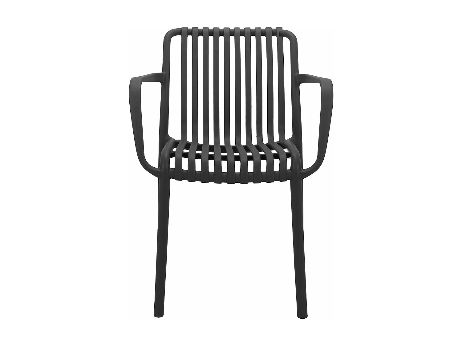 MilaniHome.it - poltrona da giardino in polipropilene design moderno per esterno giardino di coloreAntracite