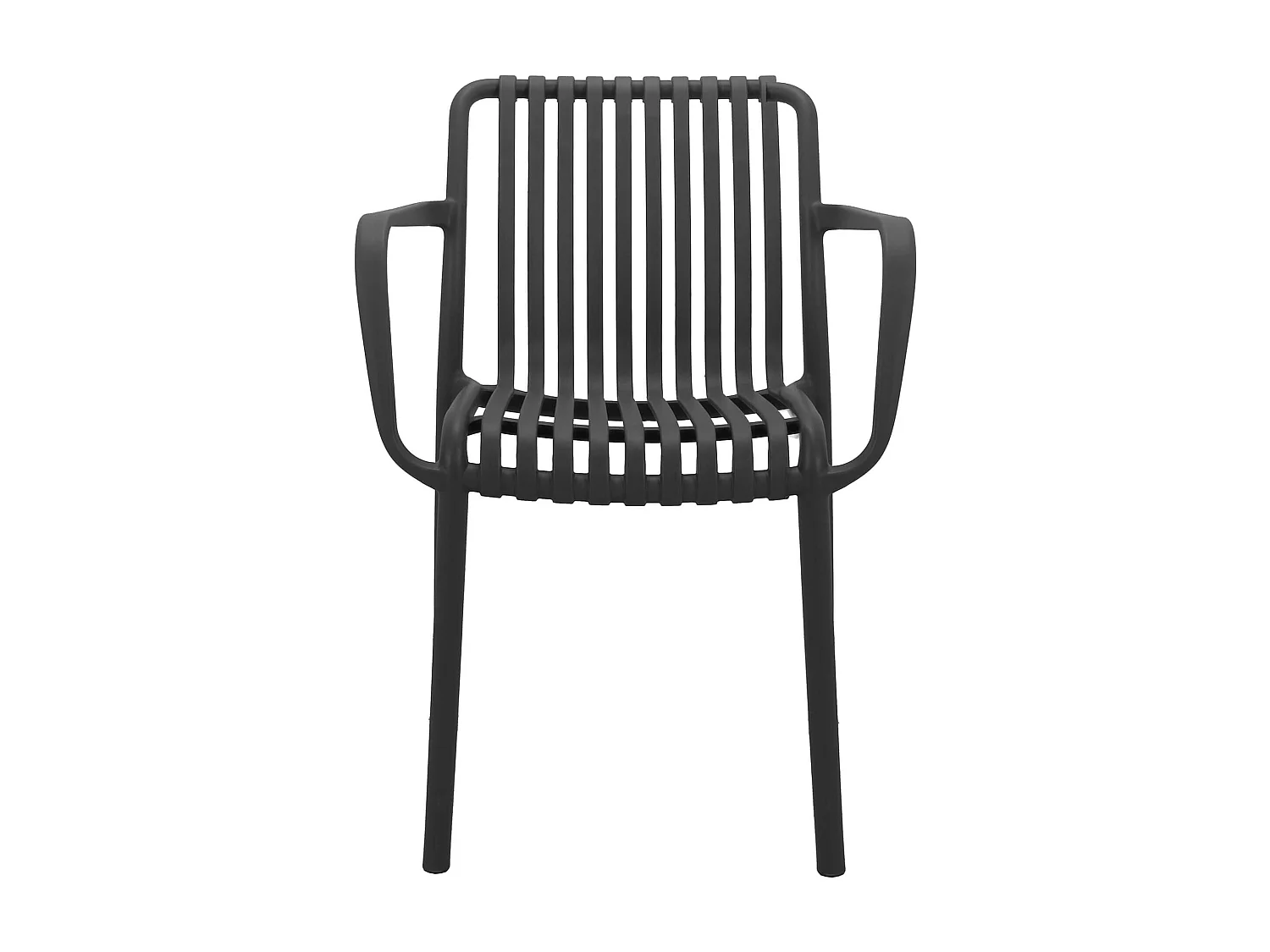 MilaniHome.it - poltrona da giardino in polipropilene design moderno per esterno giardino di coloreAntracite