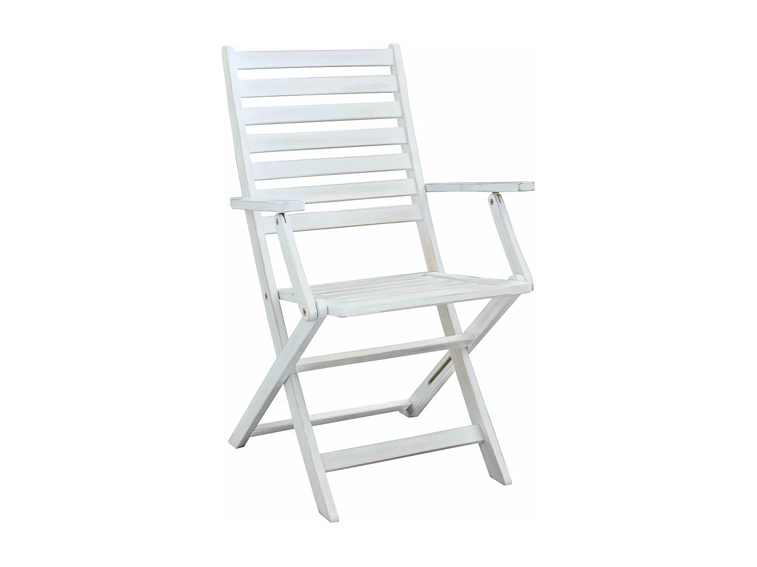 MilaniHome.it - Poltrona In Legno Di Acacia Bianca Per Esterno Giardino Portico Ristorante Bar Hotel Albergo Agriturismodi coloreBianco