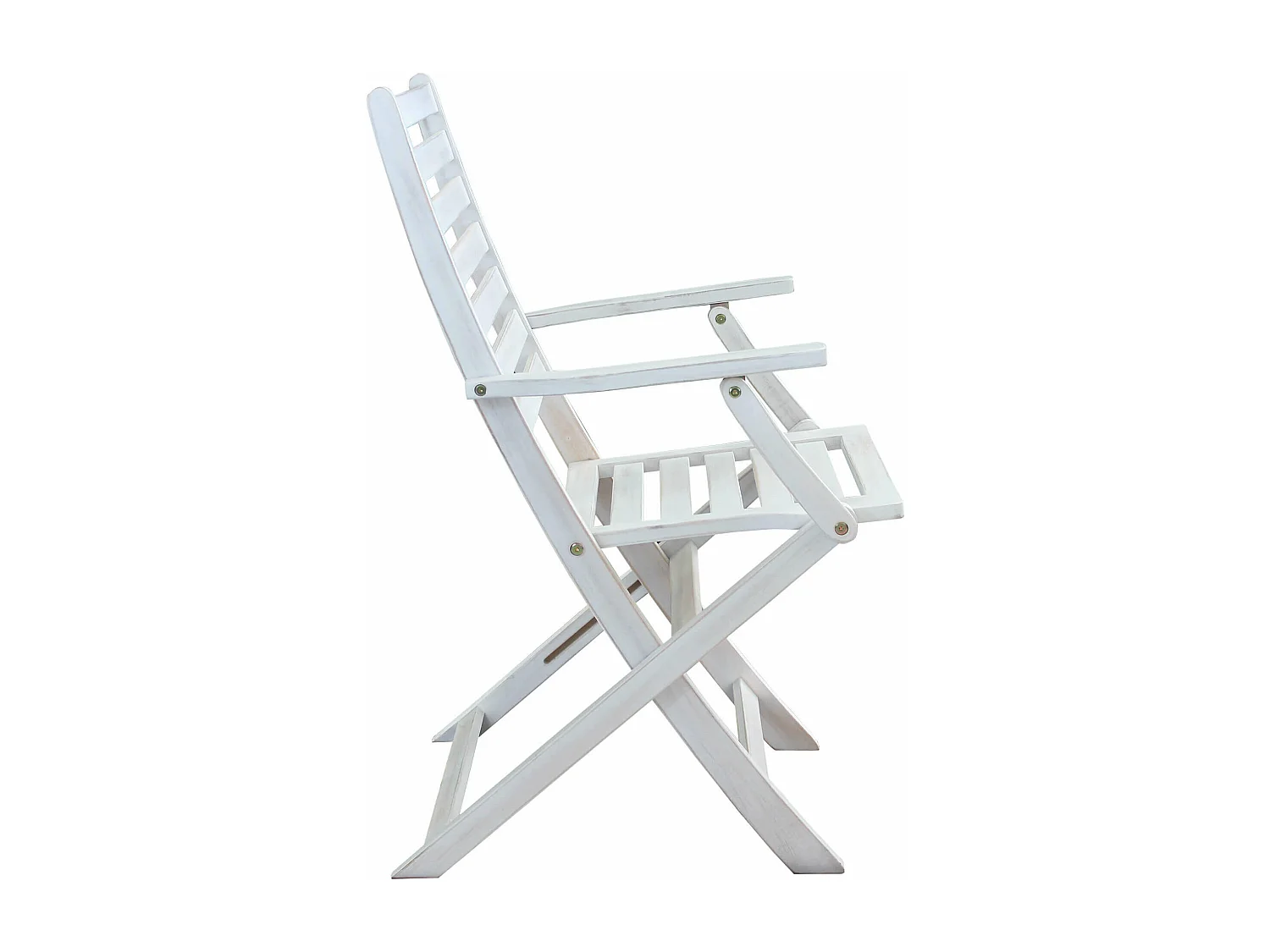 MilaniHome.it - Poltrona In Legno Di Acacia Bianca Per Esterno Giardino Portico Ristorante Bar Hotel Albergo Agriturismodi coloreBianco