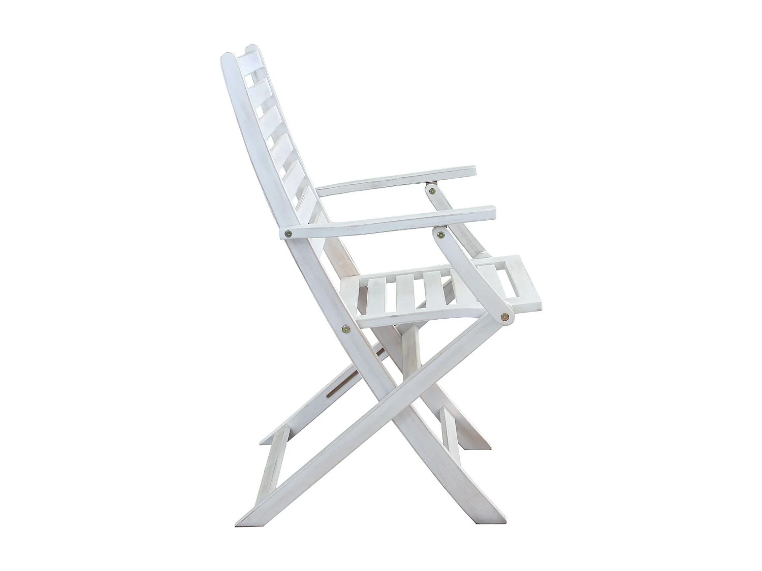 MilaniHome.it - Poltrona In Legno Di Acacia Bianca Per Esterno Giardino Portico Ristorante Bar Hotel Albergo Agriturismodi coloreBianco