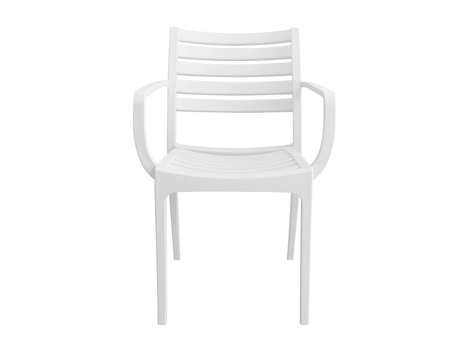 MilaniHome.it - Poltrona in plastica per esterno giardino interno sala da pranzo colorata polipropilenedi coloreBianco