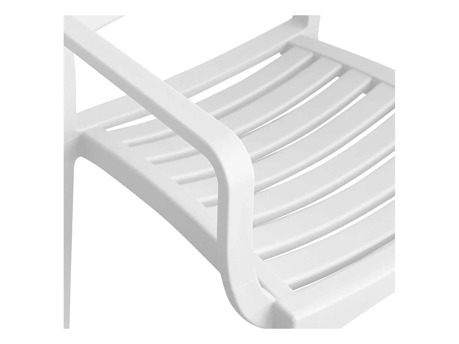 MilaniHome.it - Poltrona in plastica per esterno giardino interno sala da pranzo colorata polipropilenedi coloreBianco