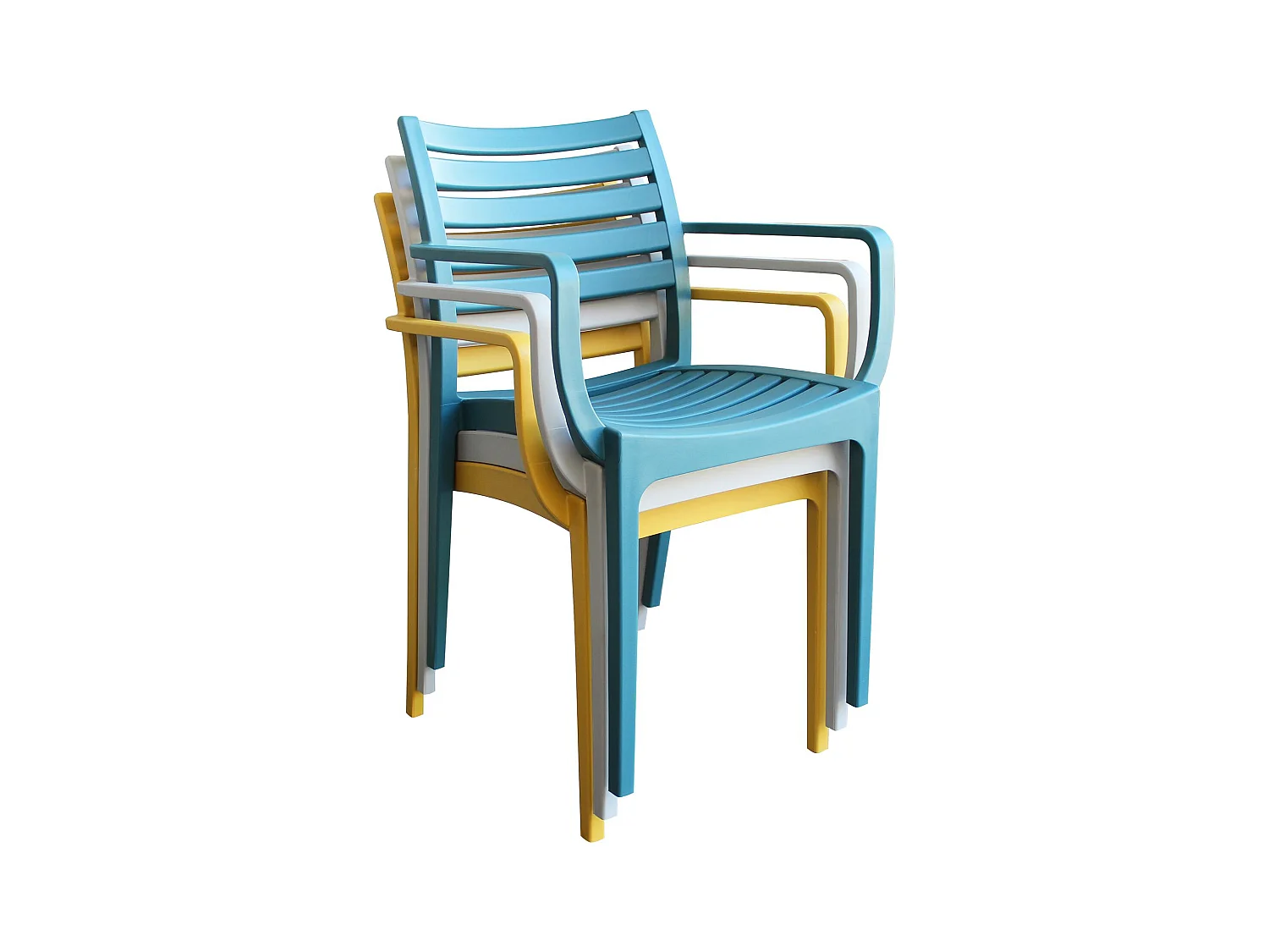 MilaniHome.it - Poltrona in plastica per esterno giardino interno sala da pranzo colorata polipropilenedi coloreBianco