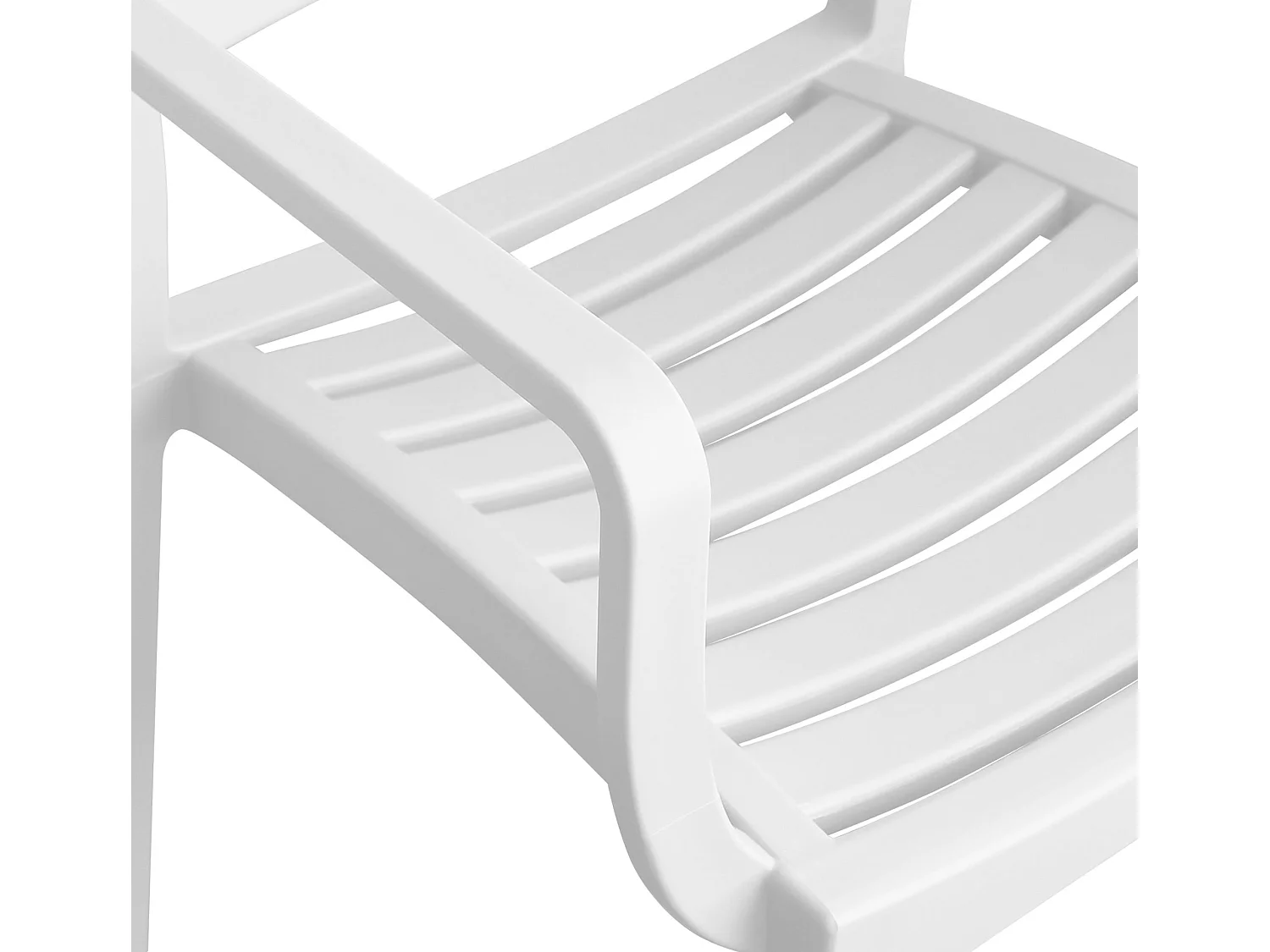 MilaniHome.it - Poltrona in plastica per esterno giardino interno sala da pranzo colorata polipropilenedi coloreBianco