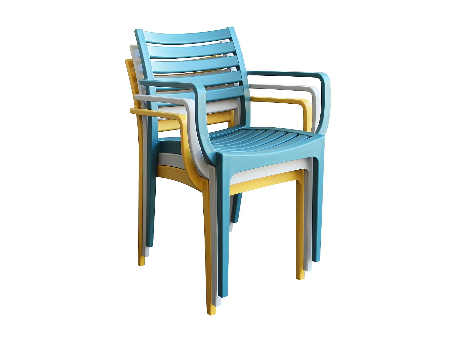 MilaniHome.it - Poltrona in plastica per esterno giardino interno sala da pranzo colorata polipropilenedi coloreBianco