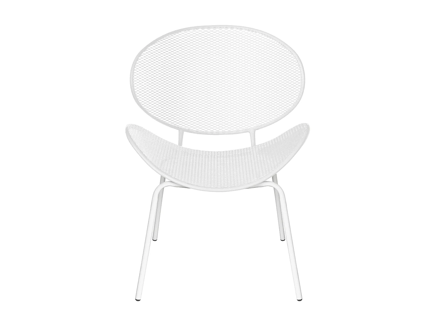 MilaniHome.it - Poltrona Sedia Impilabile In Ferro Bianco Bianca Per Esterno Giardino, Portico, Ristorante, Gelateria Bar Hotel Albergodi coloreBianco