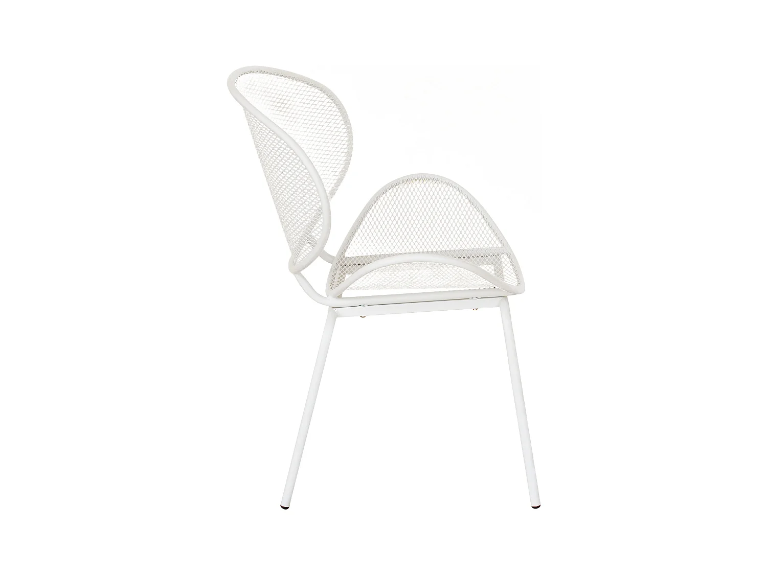 MilaniHome.it - Poltrona Sedia Impilabile In Ferro Bianco Bianca Per Esterno Giardino, Portico, Ristorante, Gelateria Bar Hotel Albergodi coloreBianco
