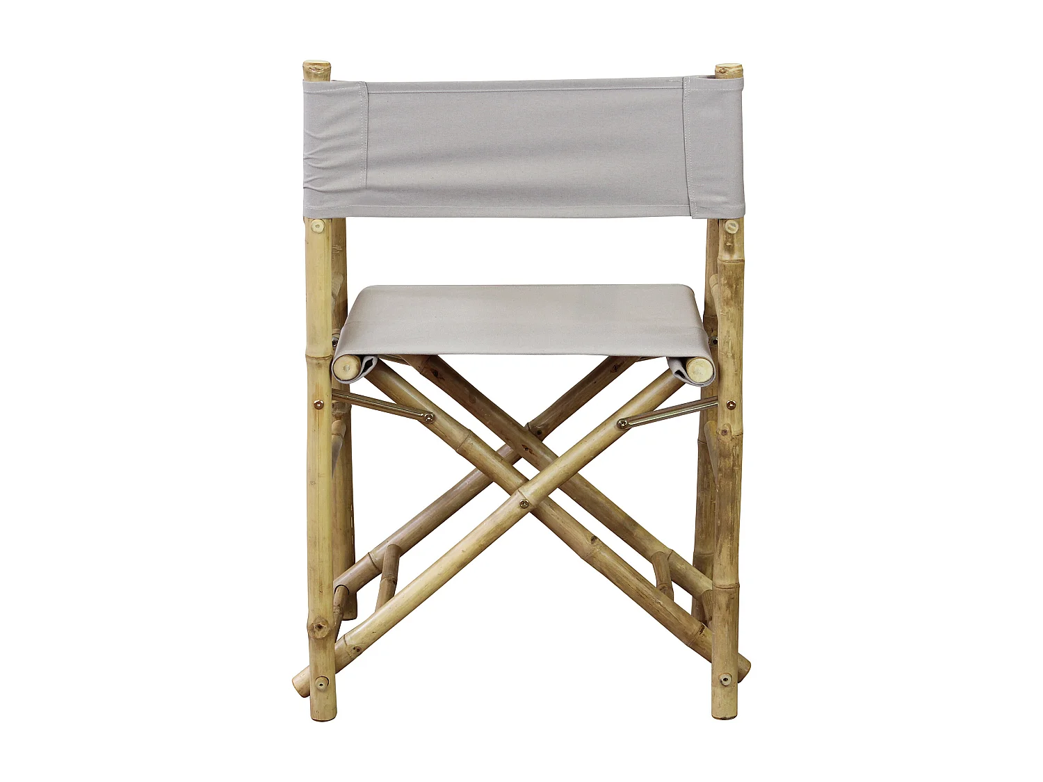MilaniHome.it - poltrona regista in bamboo di design per esterno giardino cm 60 l x 44 p x 88 hdi coloreTortora