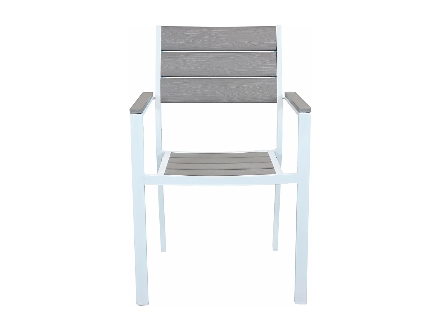 MilaniHome.it - Poltrona Impilabile In Alluminio Bianco Per Giardino Portico Terrazzo, Per Locali, Bar, Ristoranti, Agriturismo, Pasticceriedi coloreBianco