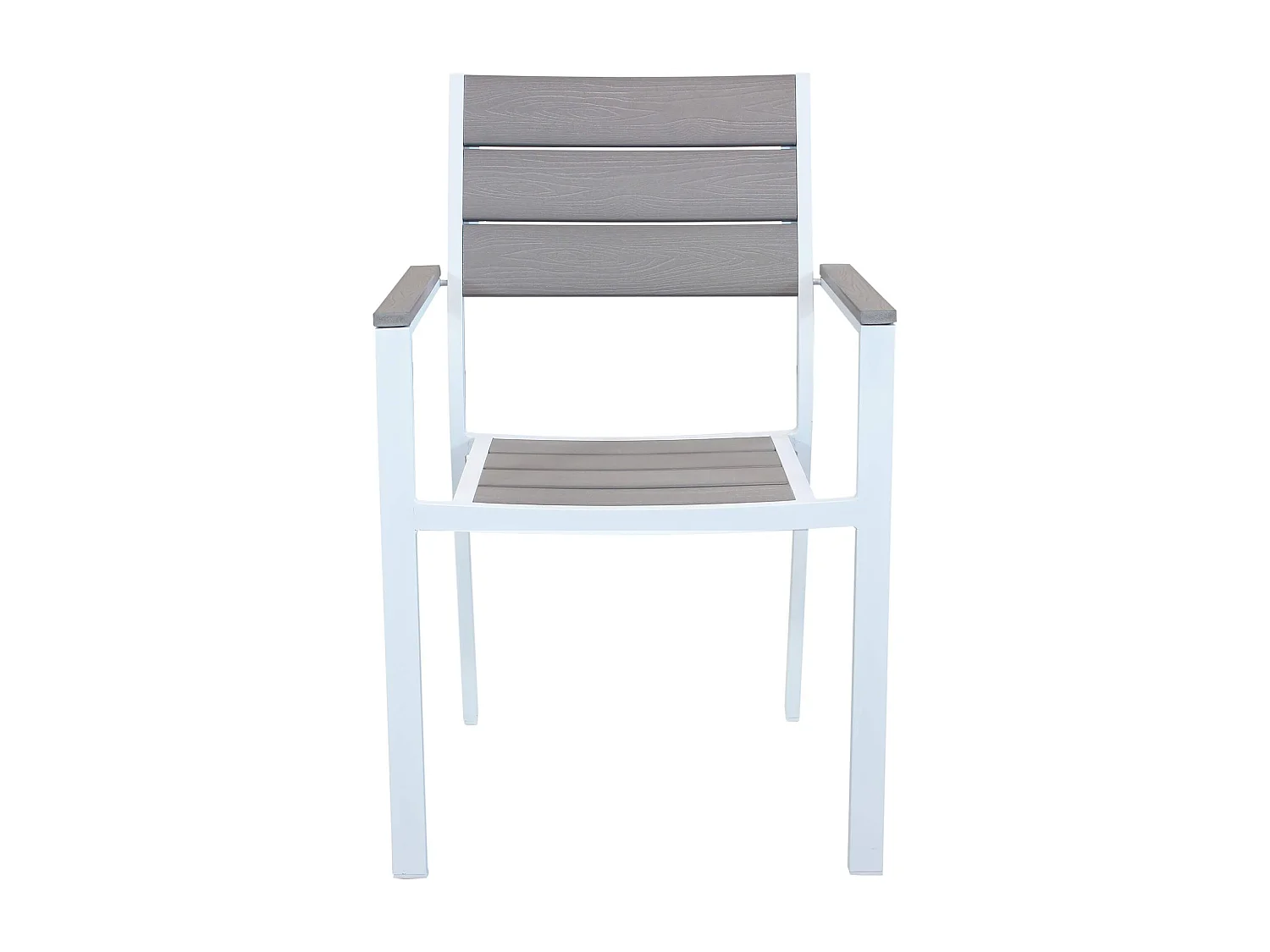 MilaniHome.it - Poltrona Impilabile In Alluminio Bianco Per Giardino Portico Terrazzo, Per Locali, Bar, Ristoranti, Agriturismo, Pasticceriedi coloreBianco