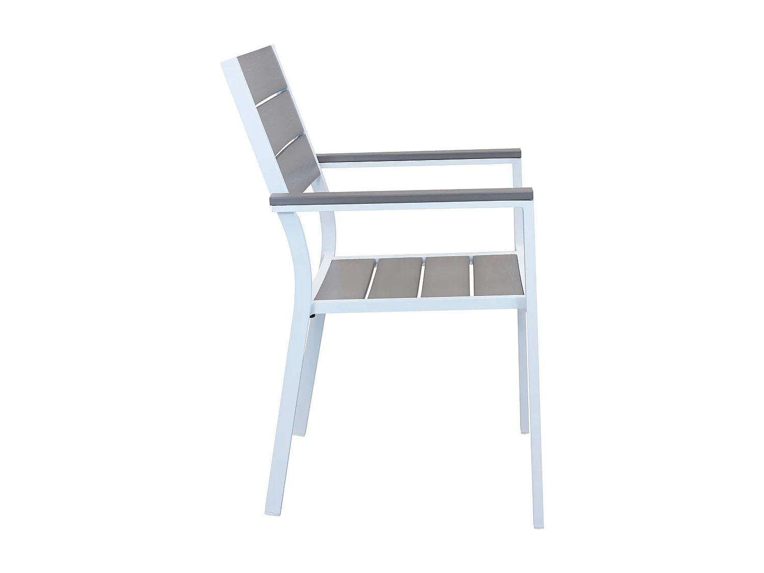 MilaniHome.it - Poltrona Impilabile In Alluminio Bianco Per Giardino Portico Terrazzo, Per Locali, Bar, Ristoranti, Agriturismo, Pasticceriedi coloreBianco