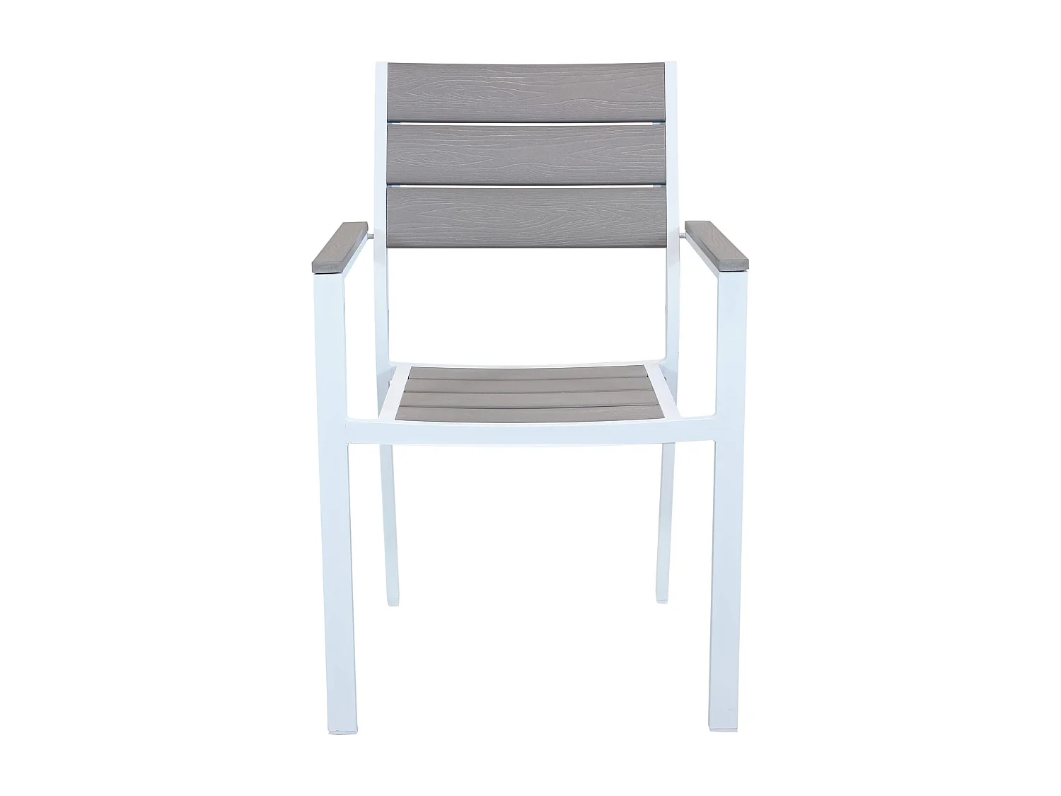 MilaniHome.it - Poltrona Impilabile In Alluminio Bianco Per Giardino Portico Terrazzo, Per Locali, Bar, Ristoranti, Agriturismo, Pasticceriedi coloreBianco