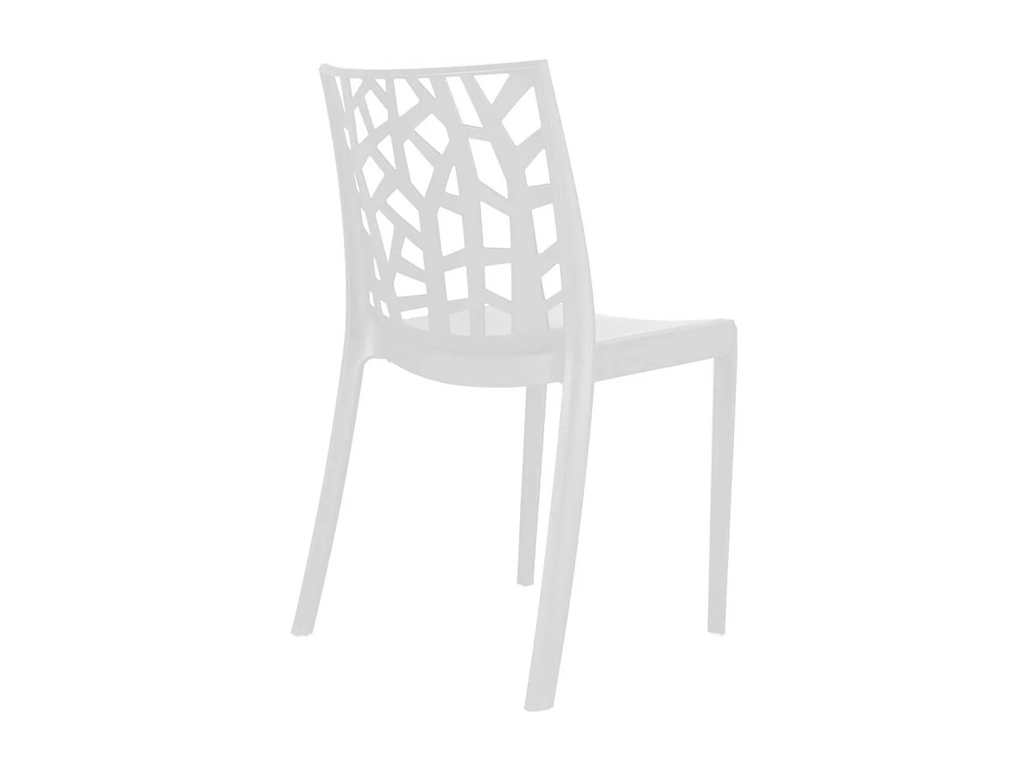 MilaniHome.it - sedia da giardino di design moderno per giardino cm 55 x 47 x 82 hdi coloreBianco