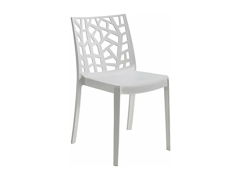MilaniHome.it - sedia da giardino di design moderno per giardino cm 55 x 47 x 82 hdi coloreBianco