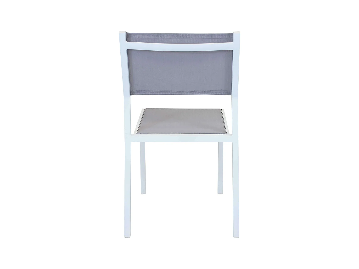 MilaniHome.it - Sedia Impilabile In Alluminio Bianco E Textilene Da Esterno Giardino, Per Ristorante Agriturismo Albergo Hoteldi coloreBianco