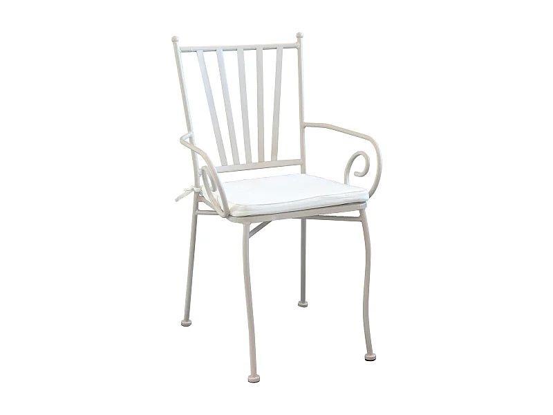 MilaniHome.it - Poltrona In acciaio Tortora Con Cuscino Per Esterno Giardino, Portico, Ristorante, Gelateria Bar Hotel Albergodi coloreTortora