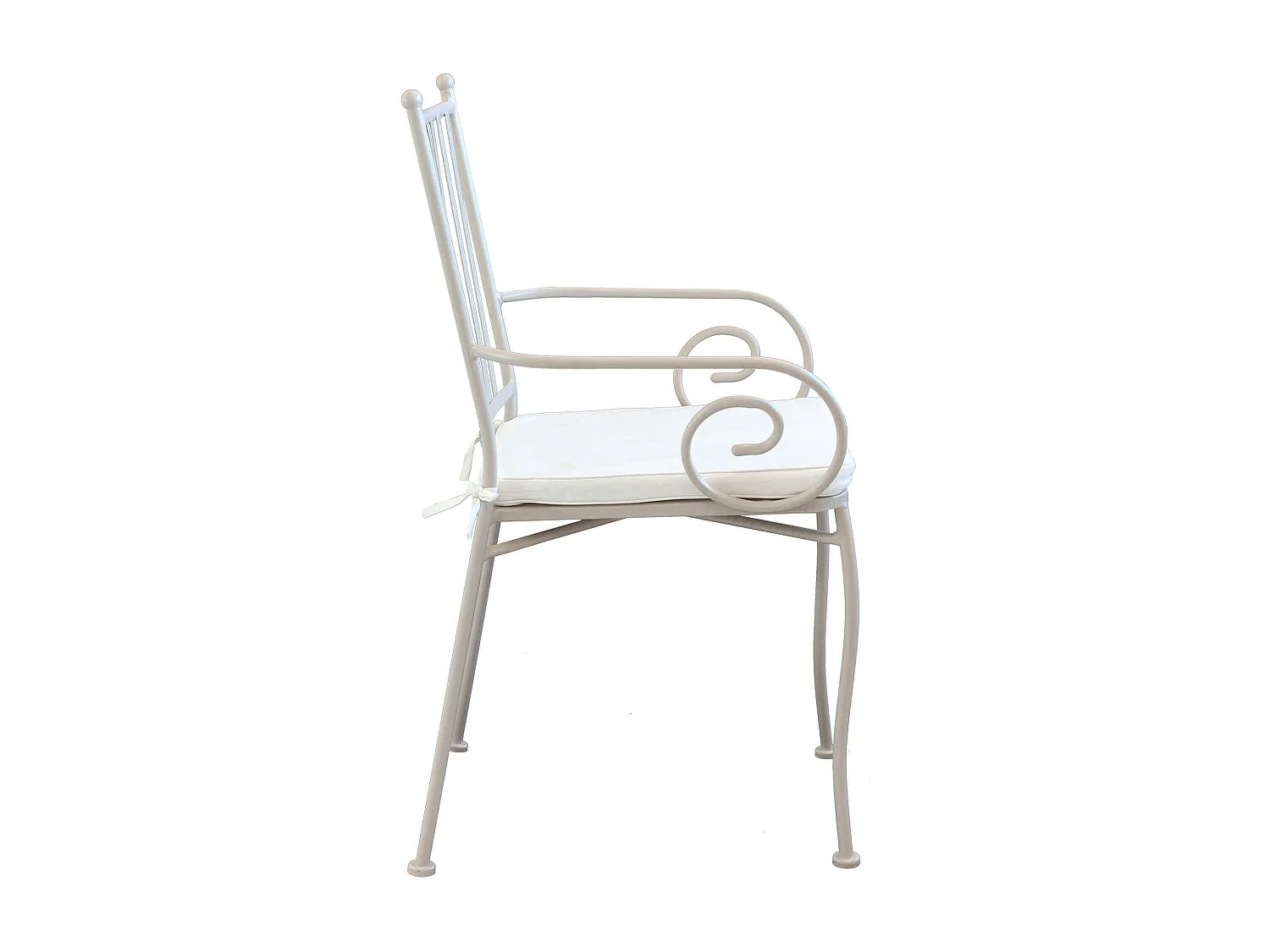 MilaniHome.it - Poltrona In acciaio Tortora Con Cuscino Per Esterno Giardino, Portico, Ristorante, Gelateria Bar Hotel Albergodi coloreTortora