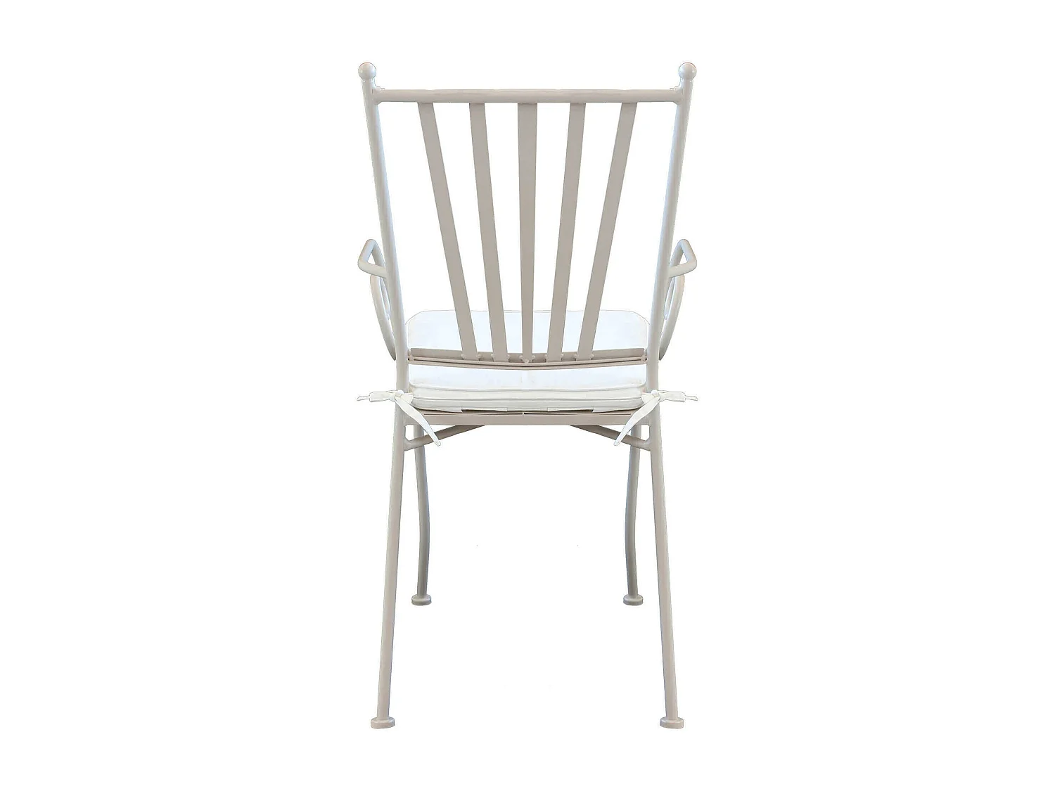 MilaniHome.it - Poltrona In acciaio Tortora Con Cuscino Per Esterno Giardino, Portico, Ristorante, Gelateria Bar Hotel Albergodi coloreTortora