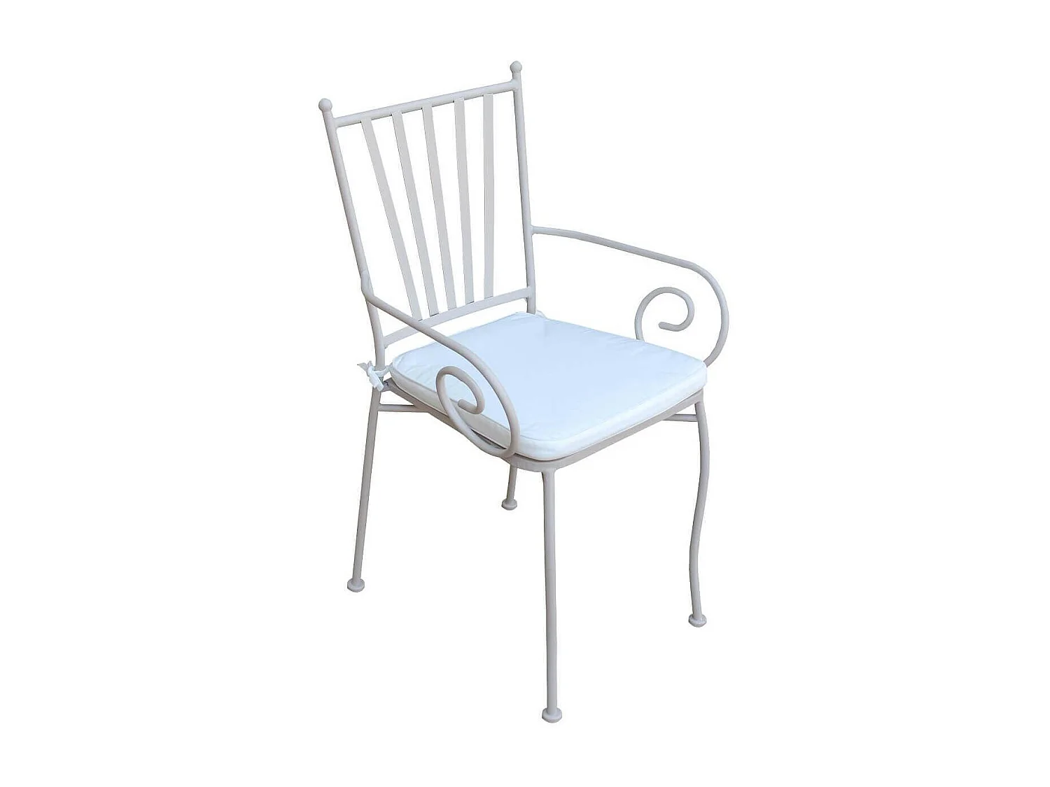 MilaniHome.it - Poltrona In acciaio Tortora Con Cuscino Per Esterno Giardino, Portico, Ristorante, Gelateria Bar Hotel Albergodi coloreTortora