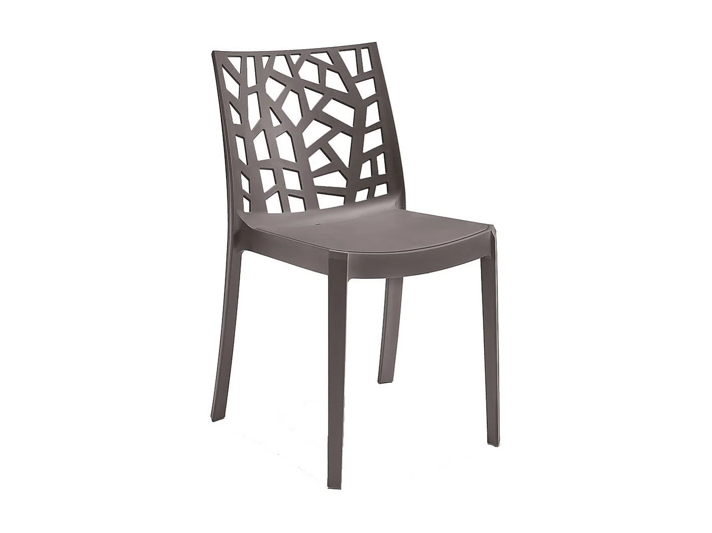 MilaniHome.it - sedia da giardino di design moderno per giardino cm 55 x 47 x 82 hdi coloreTaupe