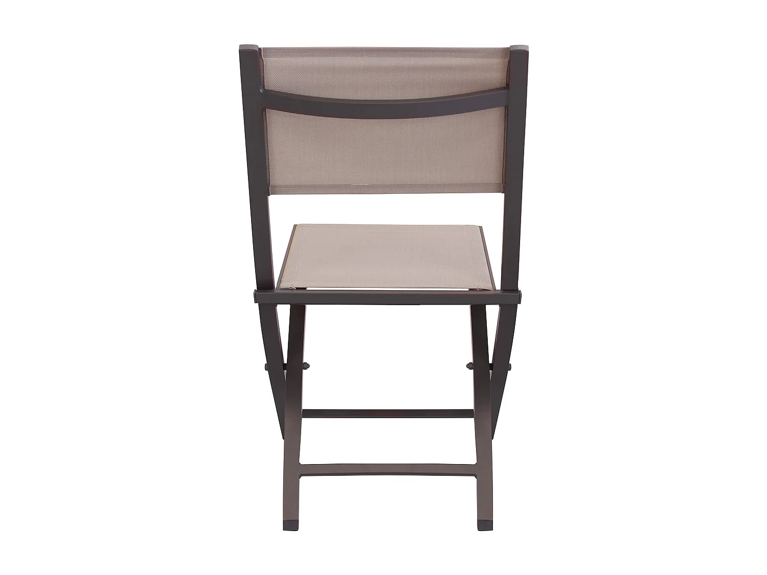MilaniHome.it - Sedia Da Giardino In Alluminio E Textilene Pieghevole Salvaspazio Colore Taupedi coloreTaupe