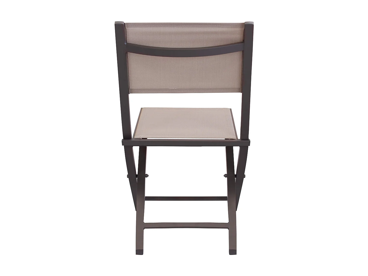 MilaniHome.it - Sedia Da Giardino In Alluminio E Textilene Pieghevole Salvaspazio Colore Taupedi coloreTaupe
