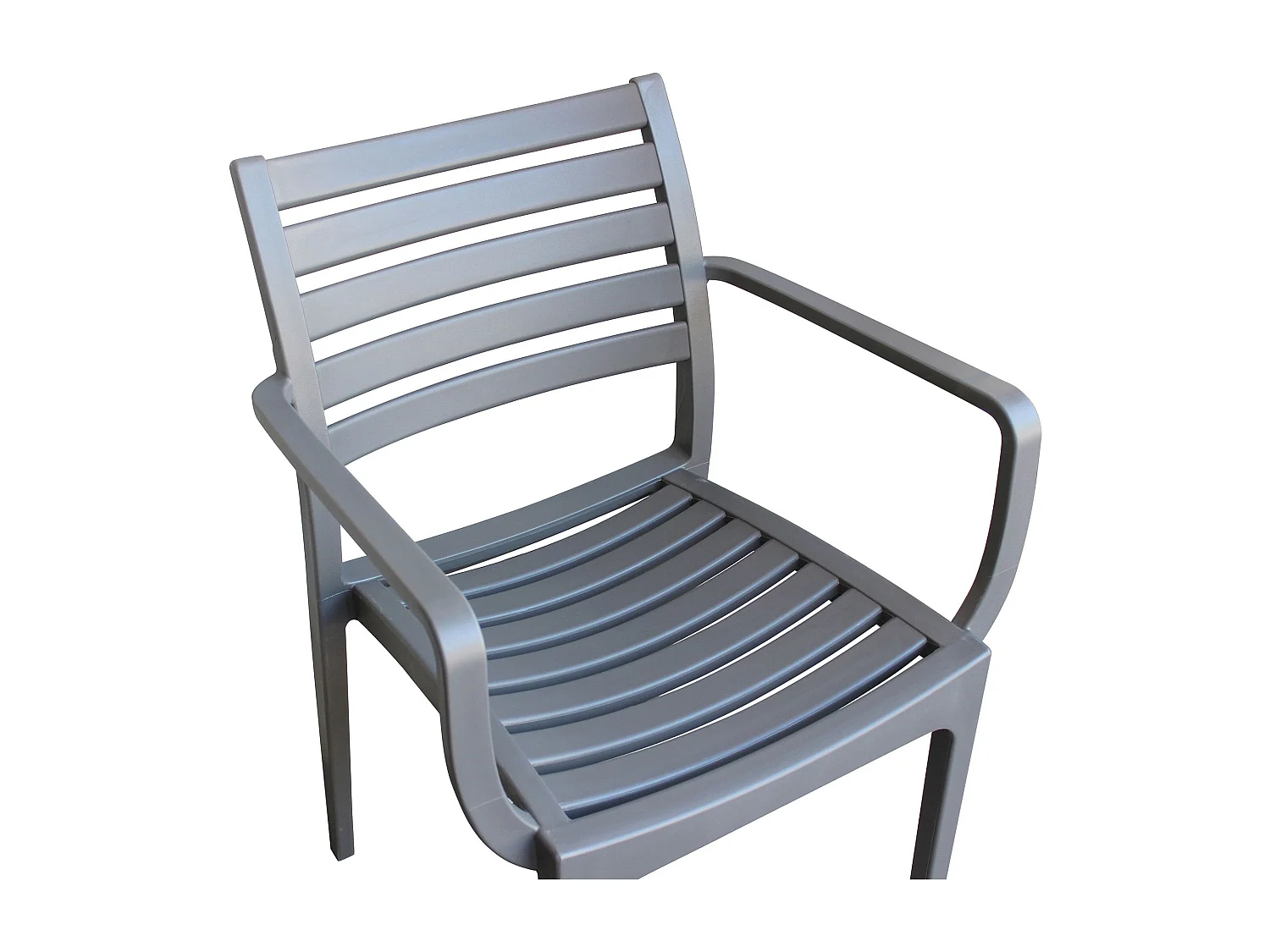 MilaniHome.it - Poltrona in plastica per esterno giardino interno sala da pranzo colorata polipropilenedi coloreTaupe