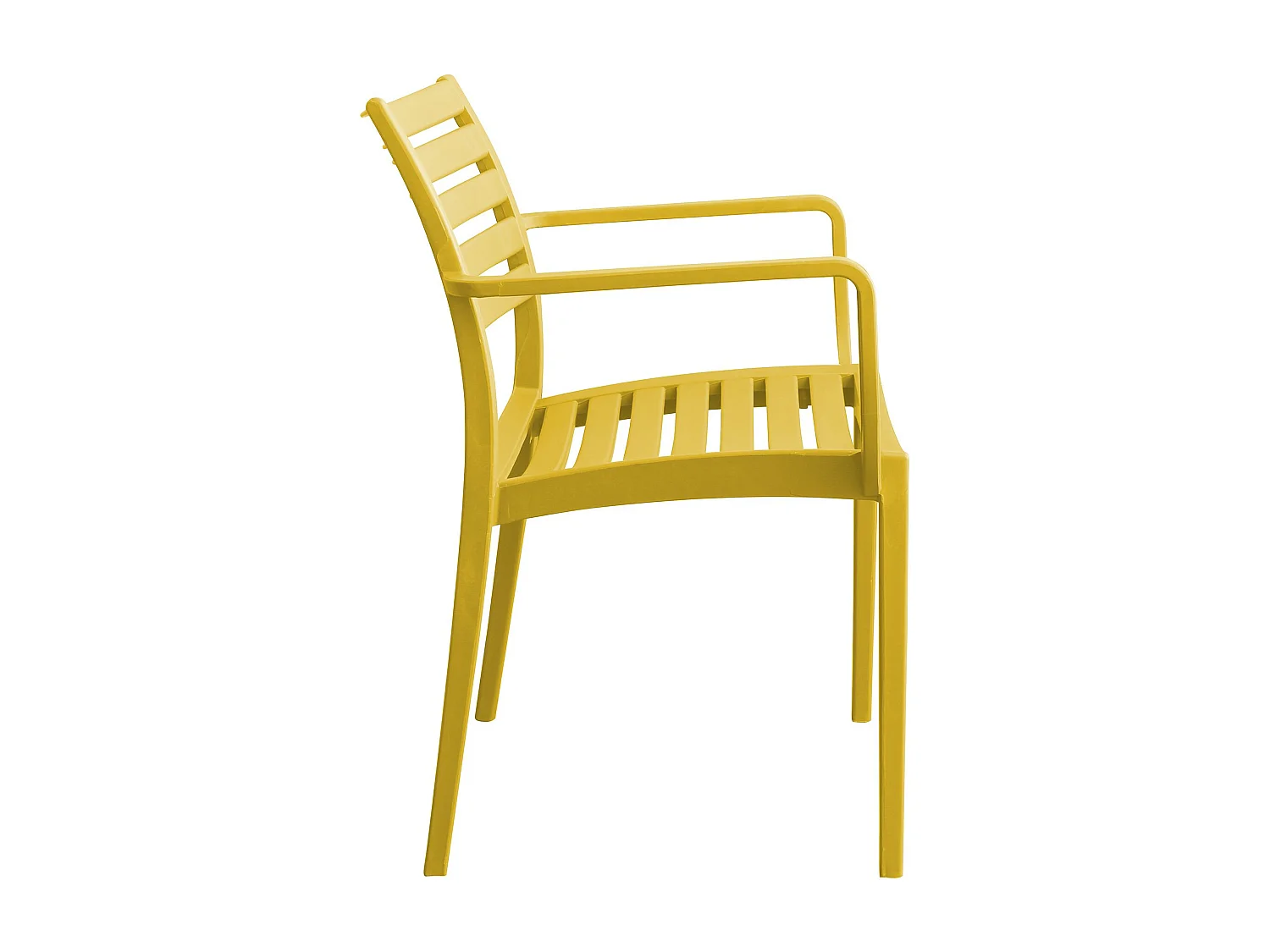 MilaniHome.it - Poltrona in plastica per esterno giardino interno sala da pranzo colorata polipropilenedi coloreGiallo