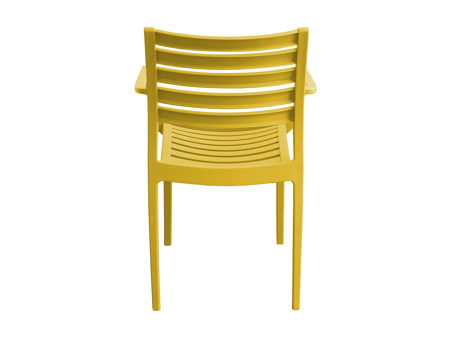 MilaniHome.it - Poltrona in plastica per esterno giardino interno sala da pranzo colorata polipropilenedi coloreGiallo