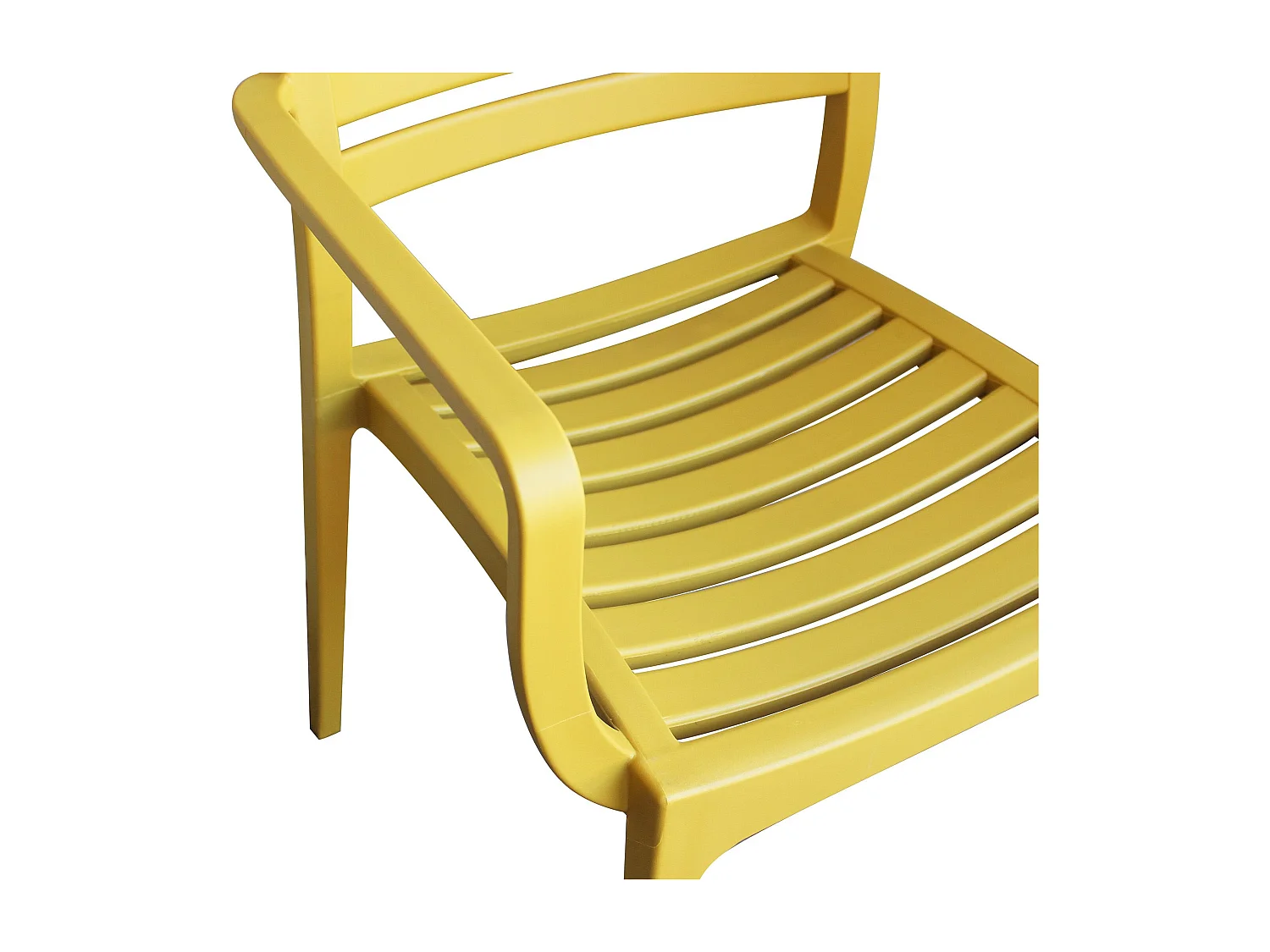 MilaniHome.it - Poltrona in plastica per esterno giardino interno sala da pranzo colorata polipropilenedi coloreGiallo