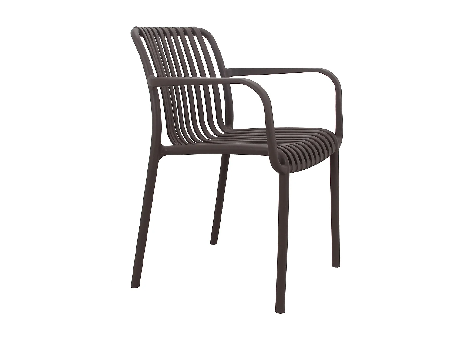 MilaniHome.it - poltrona da giardino in polipropilene design moderno per esterno giardino di coloreTaupe